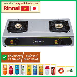 Bếp Gas Đôi Rinnai RV-577(BK) Việt - Nhật Chính Hãng