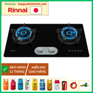 Bếp Gas Âm Rinnai RVB-220G(BG) Nhật Bản