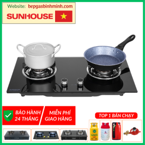  Bếp Gas Âm SUNHOUSE SHB507-MT Chính Hãng