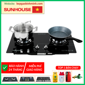 Bếp Gas Âm SUNHOUSE SHB5546MT Chính Hãng