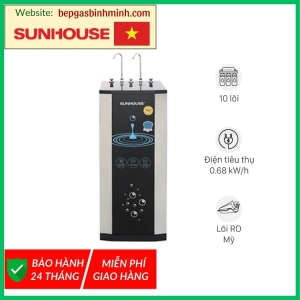 Máy lọc nước RO nóng nguội lạnh Sunhouse SHR76210CK 10 lõi