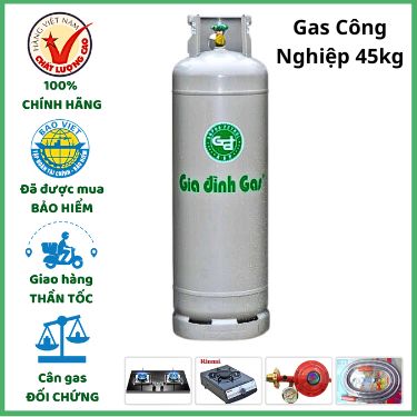 Bình Gas Gia Đình Bò 45kg