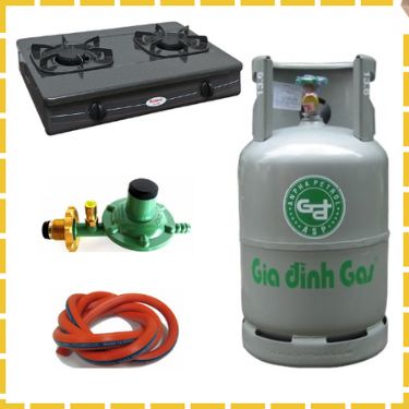 Trọn bộ bình gas bếp gas đôi Rinnai