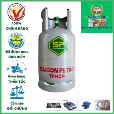 Bình Gas Saigon Petro Xám 12kg  Đổi Gas Tất Cả Các Quận Huyện 15P