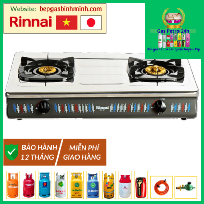 Bếp Gas Đôi Rinnai RV-377(S)N Việt - Nhật Chính Hãng