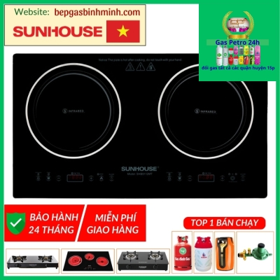 Bếp Hồng Ngoại Âm SUNHOUSE SHB9112MT 3600W