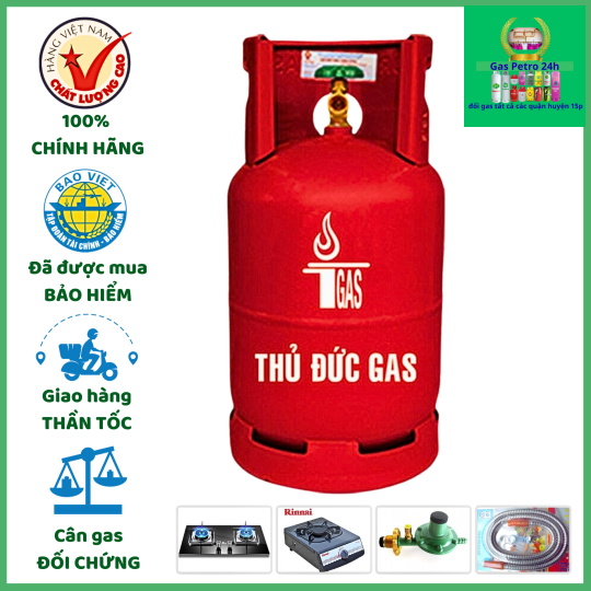 Bình Gas Đỏ Thủ Đức 12kg Gas Thủ Đức Nhựa Đổi Gas Các Quận 15p