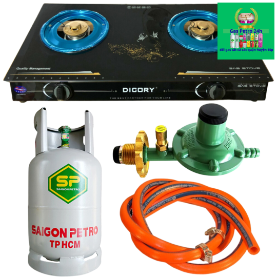 Bếp Gas Đôi DICORY AM Tặng Bộ Bình Van Dây