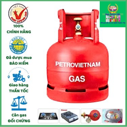 Gas Petro VietNam 6kg Đổi Gas Tất Cả Các Quận Huyện 15P