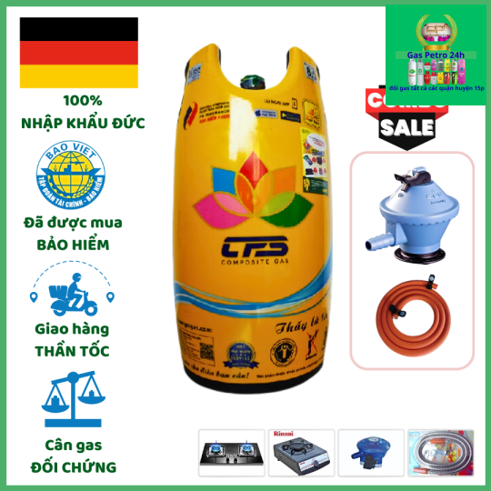 Bình Miss Gas Nhựa Composite 12kg Chống Cháy Nổ