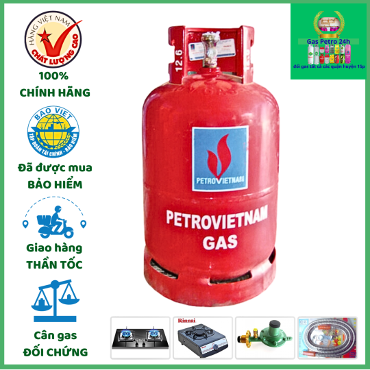 Gas Petro VietNam 6kg Đổi Gas Tất Cả Các Quận Huyện 15P
