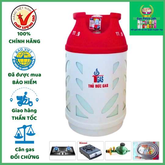 Bình Gas Xám Thủ Đức 12kg Đổi Gas Tất Cả Các Quận Huyện 15p