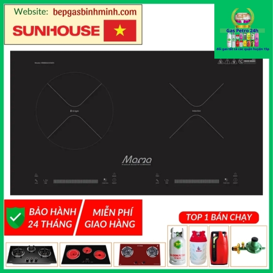 Bếp Từ Hồng Ngoại Âm SUNHOUSE MAMA MMB9200 MIX 3600W
