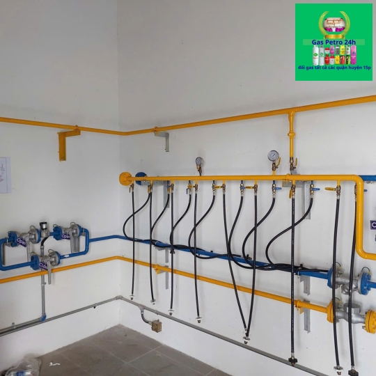 Lắp đặt hệ thống gas công nghiệp Nhà Hàng Đạt chuẩn PCCC
