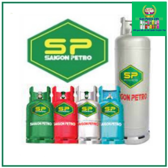 Bình Gas Saigon Petro Đỏ 12kg  Đổi Gas Tất Cả Các Quận Huyện 15P
