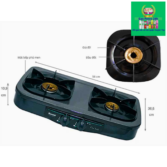 Bếp Gas Rinnai R-2KEN Nhập Khẩu Nhật Bản