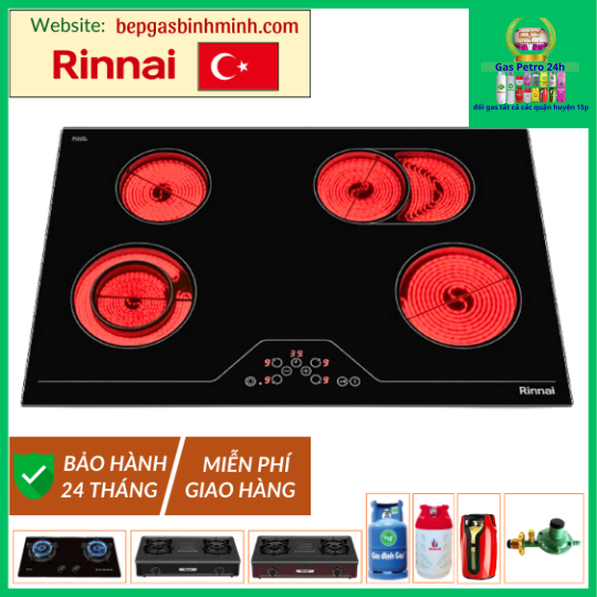 Bếp Âm Điện Hồng Ngoại RINNAI RB-7104E-CB