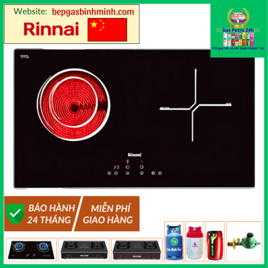 Bếp Âm Điện Từ RINNAI RB-7022HE-CB Nhập Khẩu