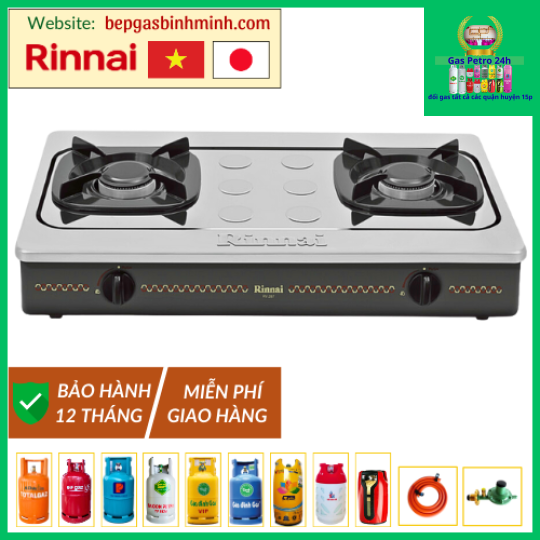 Bếp Gas Đôi Rinnai RV-287(S)N Việt - Nhật Chính Hãng