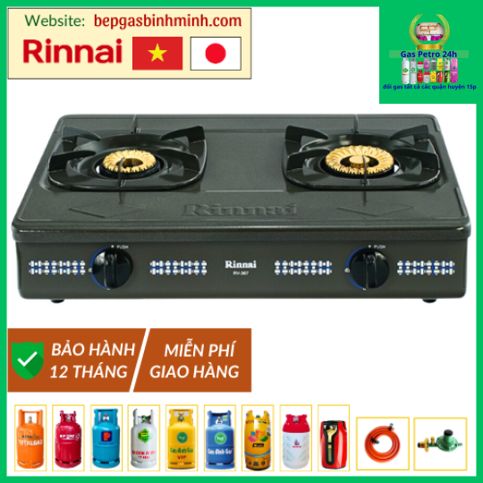 Bếp Gas Đôi Rinnai RV-367(G)N Việt - Nhật Chính Hãng