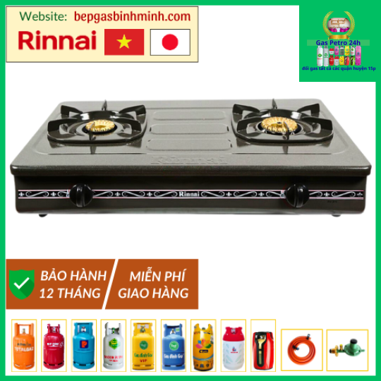 Bếp Gas Đôi Rinnai RV-375(G)N Việt - Nhật Chính Hãng