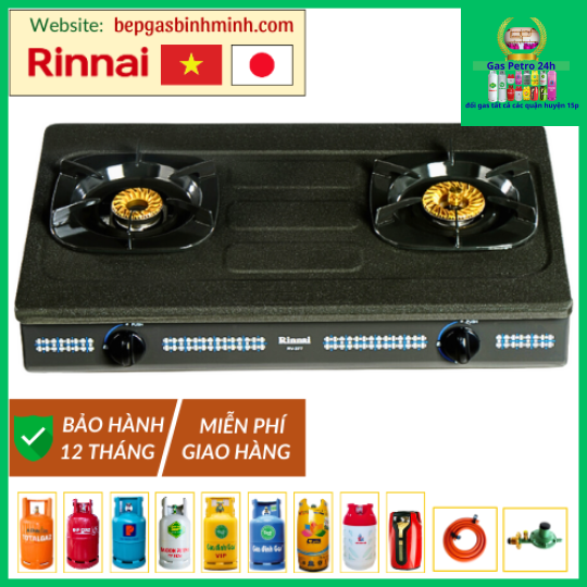Bếp Gas Đôi Rinnai RV-377(G)N Việt - Nhật Chính Hãng