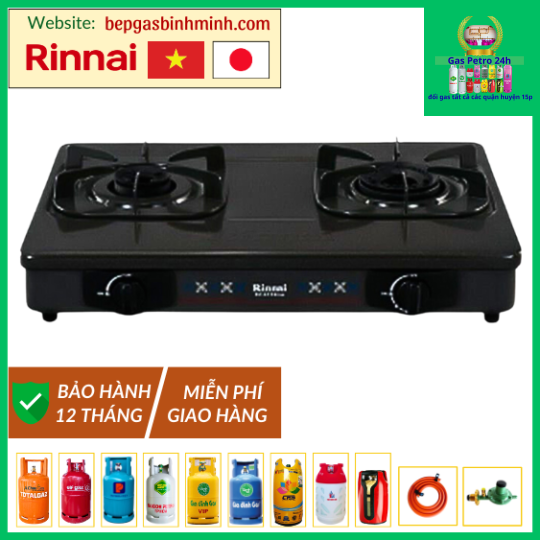 Bếp Gas Đôi Rinnai RV-615 Slim (G) Việt - Nhật