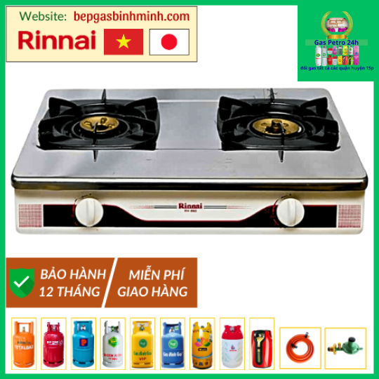 Bếp Gas Đôi Rinnai RV-660(S) Việt - Nhật Chính Hãng