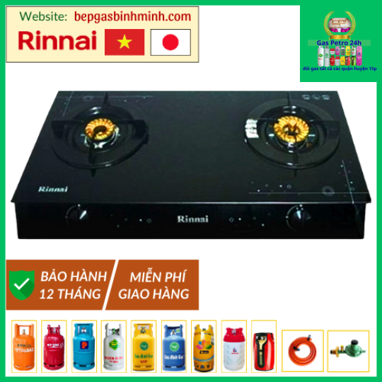Bếp Gas Đôi Rinnai RV-7 Double Glass (SP) Việt - Nhật