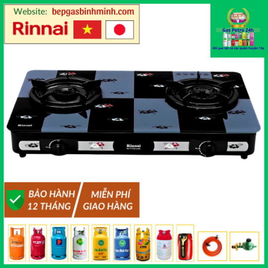 Bếp Gas Đôi Rinnai RV-715 Slim (GL-PE) Việt - Nhật