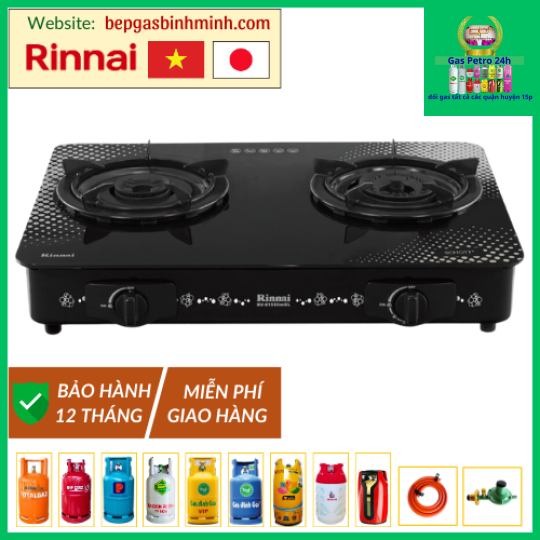 Bếp Gas Đôi Rinnai RV-715 Slim SCH(VP) Việt - Nhật