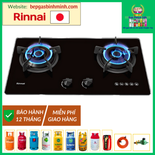 Bếp Gas Âm Rinnai RVB-220G(B) Nhật Bản