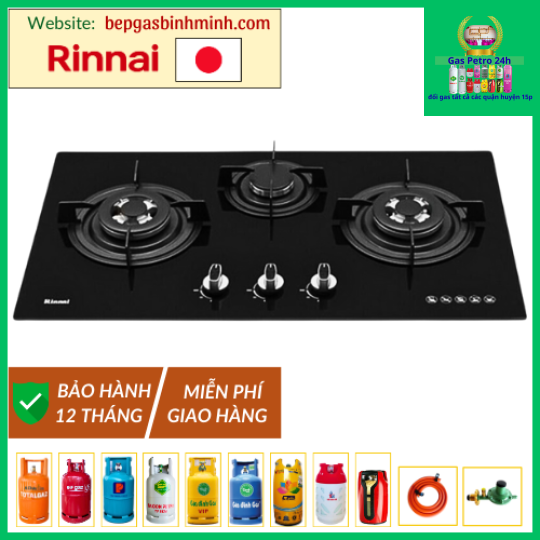 Bếp Gas Âm Rinnai RVB-3HG(B) Nhật Bản