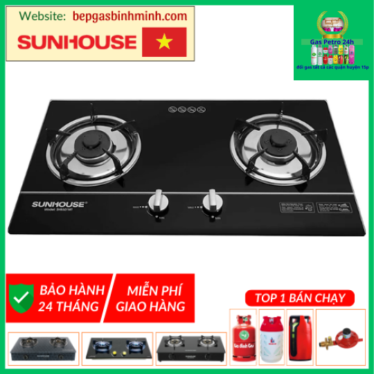  Bếp Gas Âm SUNHOUSE SHB501MT Chính Hãng