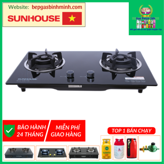 Bếp Gas Âm SUNHOUSE 7736 Chính Hãng