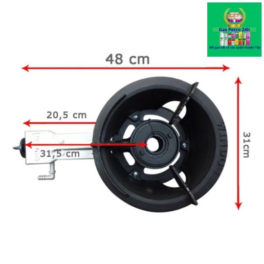 Bếp Khè Công Nghiệp WINDO 5A1 Chính Hãng